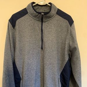 Men’s blue 1/4 zip long-sleeve